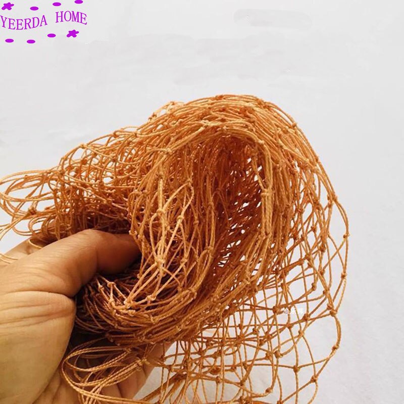 Red de pesca marrón resistente al desgaste, red de estaca, redes de cría, red de protección de cultivos, aislamiento de balcón, red de nailon multifunción