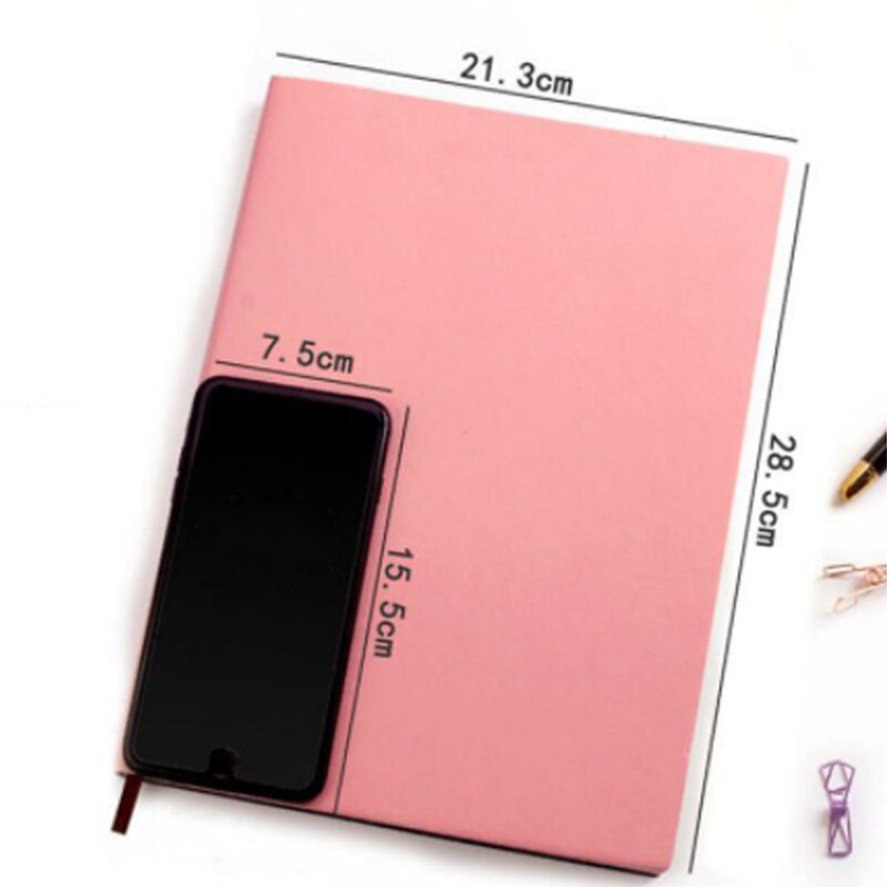 A4 Notebook mit Lesezeichen Tagebuch Planer Tagebuch Agenda 5R Connell Notizen Checkered Blank für Büro Schule Liefert