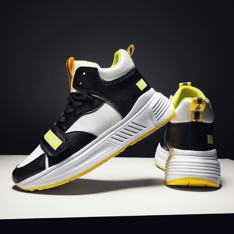 AIZHETU hommes chaussures décontractées automne homme baskets chaussures de doux guerrier voyage tendance chaussures chaussures plates chaussures plates: Jaune / 8.5