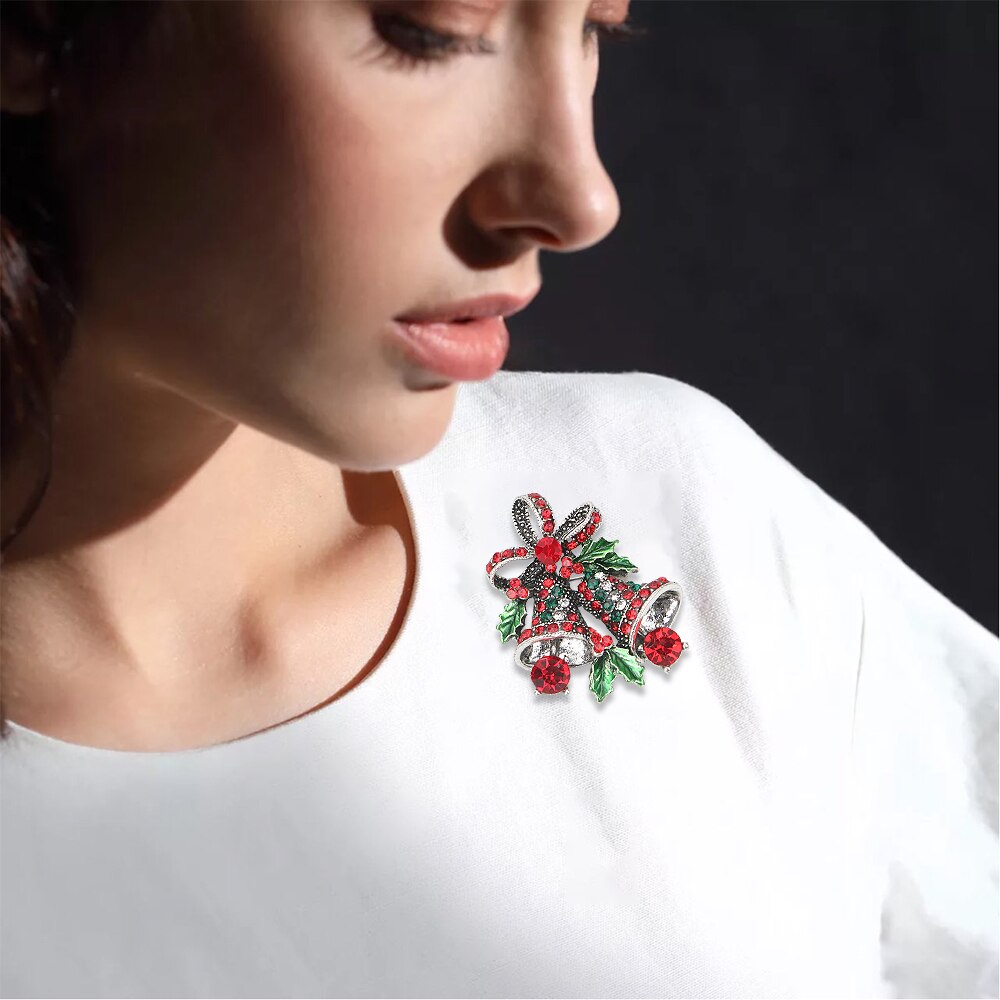 Hilife Kerst Pak Pins Bells Broches Creatief Cadeau Voor Vrouwen Jas Jurk Accessoires Mode-sieraden Home Decorations