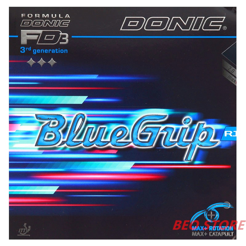 DONIC-pelotas pegajosas con esponja, tenis de mesa, ping pong de goma, BlueGrip R1
