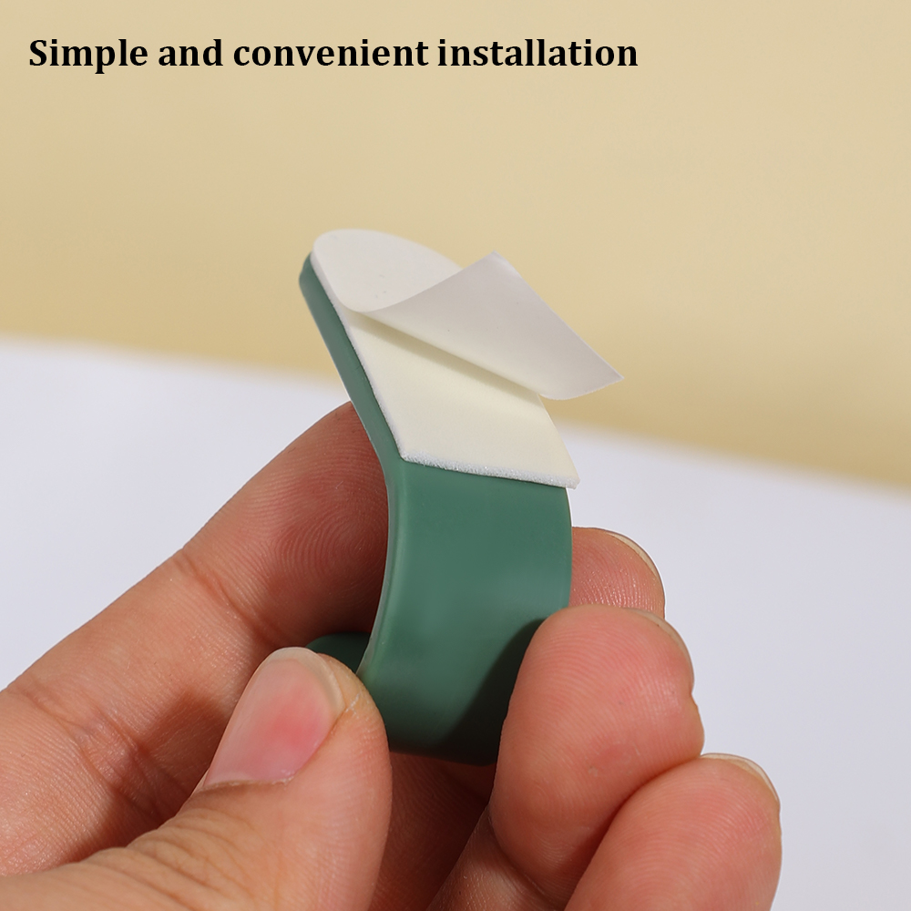 6 stks/set J-vormige Zelfklevende Haken Plastic Deur Muurhangers Snoep Kleur Sterke Haak voor Keuken Badkamer Slaapkamer Hal