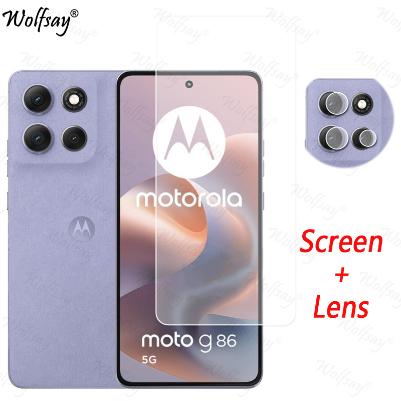 Camera Lens Protector For Motorola Moto G86 Screen Protector Tempered Glass For Moto G86 5G Glass For Moto G86 Glass 6.67 inch