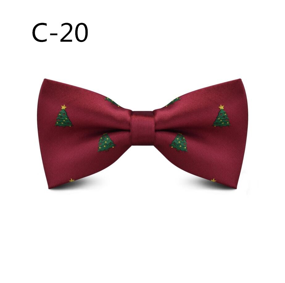 Rbocott julesløyfe barn nyhet sløyfe for gutter snøfnuggtre sløyfe for barn sløyfe størrelse 10cm*5cm: 20