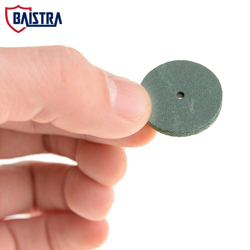 100 Pieces Dental Lab Rubber Polishing Wheels Silicone Polishers Green 22*3mm Grit Coarse Mid