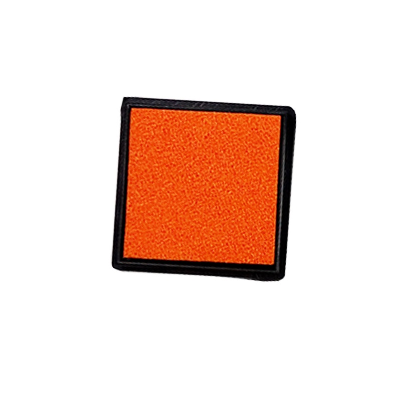 50 Stks/partij Mini Stempel Stempelkussen Kleur Inkt Pad Stempelkussen Voor Diy Stempelen Werk Vingerafdruk Stempelkussen: orange 3.8cm