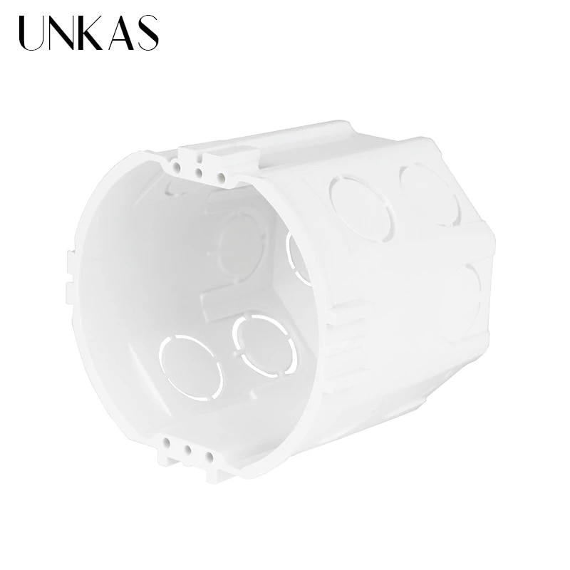 UNKAS 73*62MM EU European Standard Cassette Universal Wall Mounting Box for Wall Switch and Socket Back Box Pop