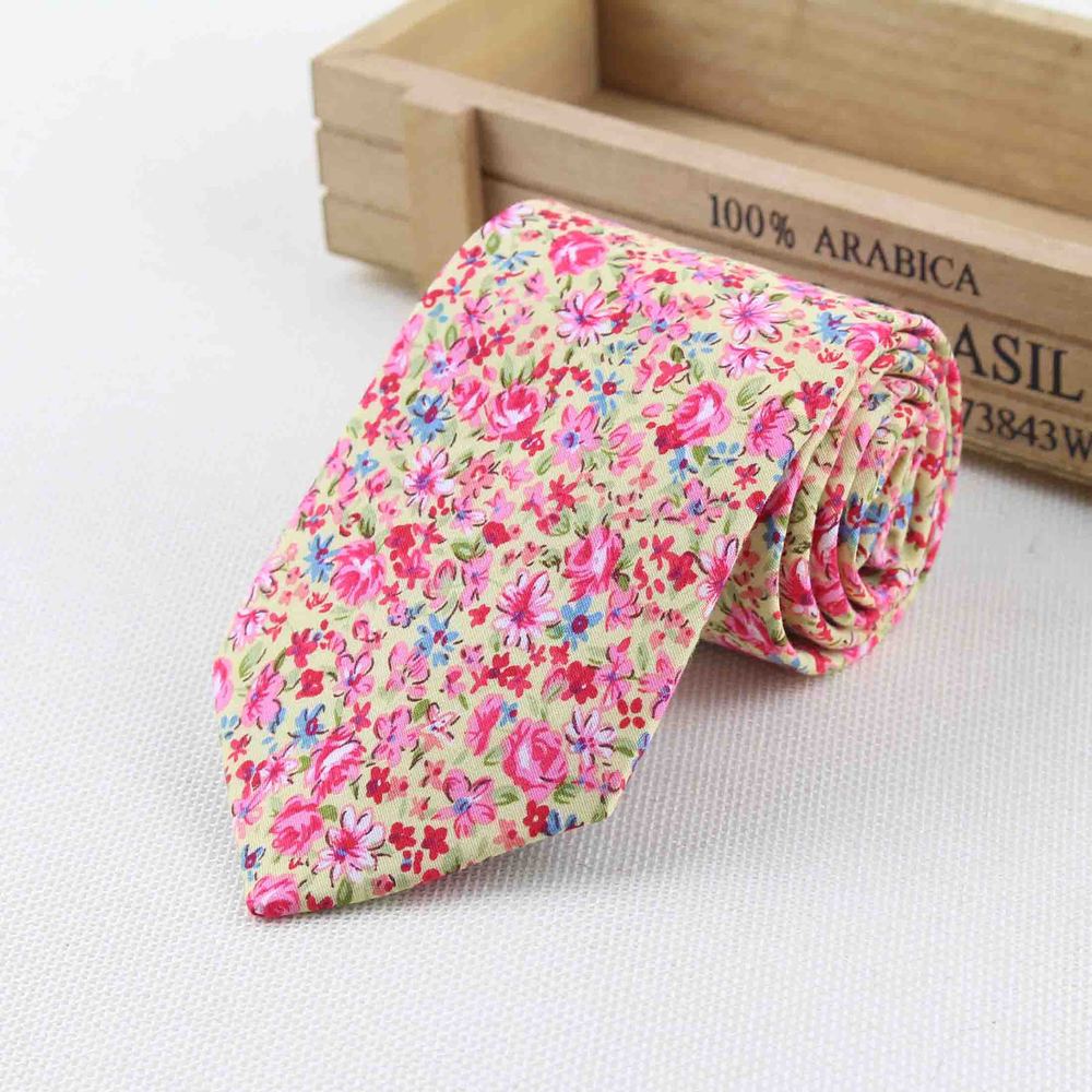 Herre slips 100%  bomuld slips print klassisk slips til mænd business casual desinger mænd slips