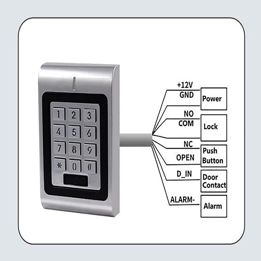 Rfid 125KHz door access control system Electronic Door Lock password keypad door access control system kit 1000 users K1