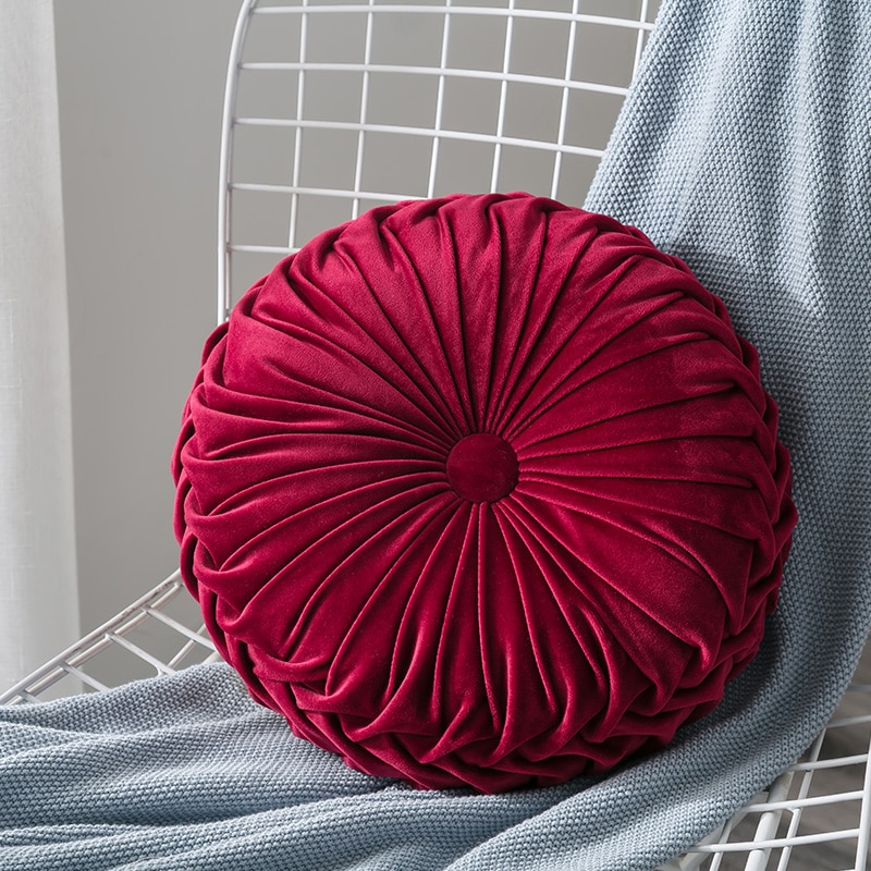 Luxe dikke sierkussens, zachte corduroy ronde decoratieve kussen, zitkussen, stoel, woondecoratie, terras voor auto, kantoor, bed, sierkussen