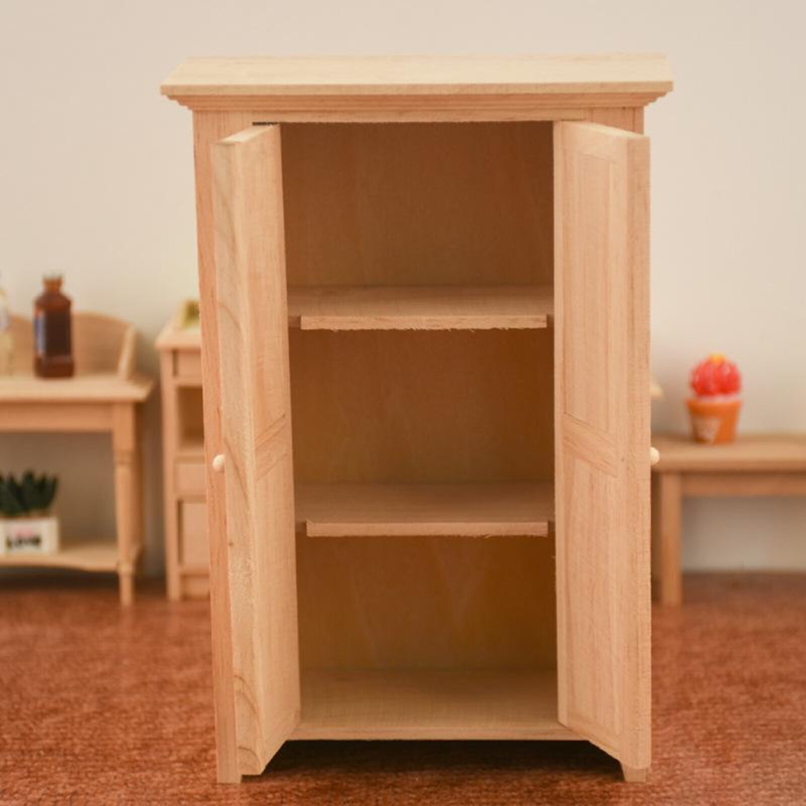 Szafka kuchenna 1:12 skala miniaturowy domek dla lalek szafka zabawka dla sypialni salonu