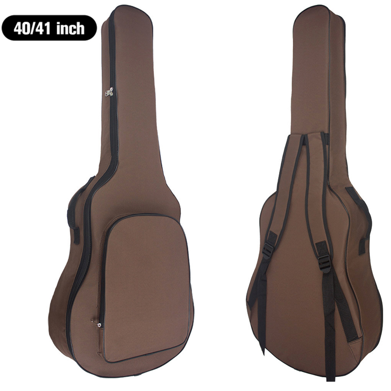 36/38 tommer klassisk guitar taske 40/41 tommer dobbelt skulderrem akustisk guitar rygsæk bomuld fortykkelse blødt betræk  xa846m: 40 41 tommer kaffe