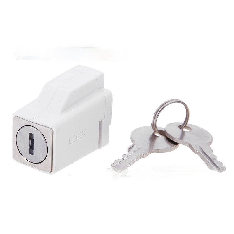 Aluminum Alloy Door Window Security Lock Window Restrictor Locks Sliding Window Lock Child Safety with 2 Keys