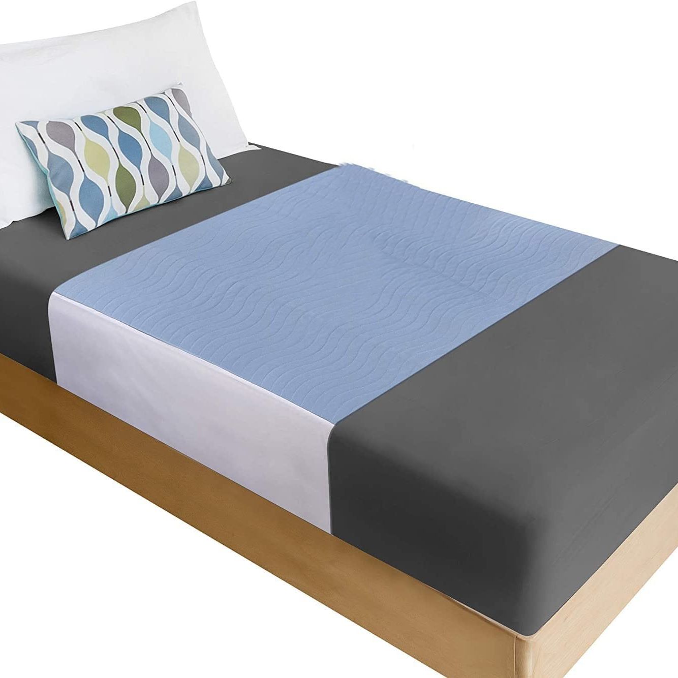 PURPURA HOME Empapador Protector para Cama, Fabricado en España, con Alas para Adultos, Salva Camas Impermeable y Reutilizable, Super Absorbente, Lavable, 4 Capas: Default Title