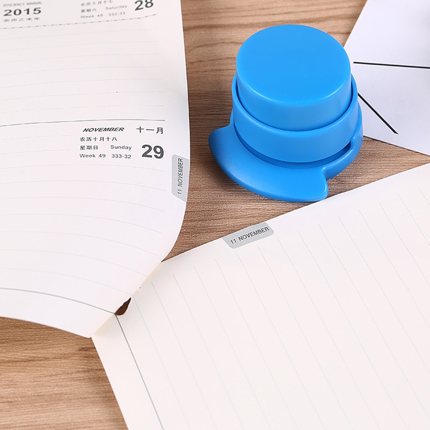 ABS Plastic Staple-free Stapler Paper Binding Tool Staple free Stapler for Kids Student Stationery School Office Supplies