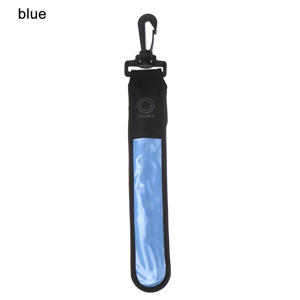 1Pc LED Glühende Leuchtende Reflektierende Sicherheit Alarm Hand Gurt-Armbinde Fahrrad Armbinde Licht Rucksack Hängen Licht Nacht Lauf: Blau