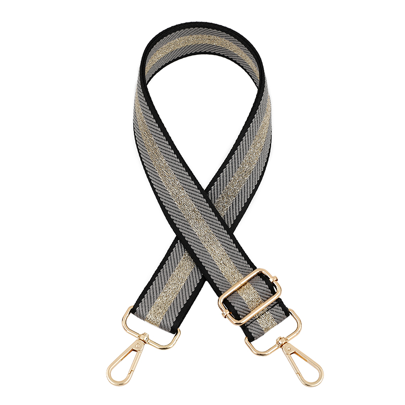 Women Bag Straps Handbag Wide Belt Shoulder Crossbody Bag Strap Replacement Adjustable Strap Bag Part Accessory Belt For Bags: L / Light Gold