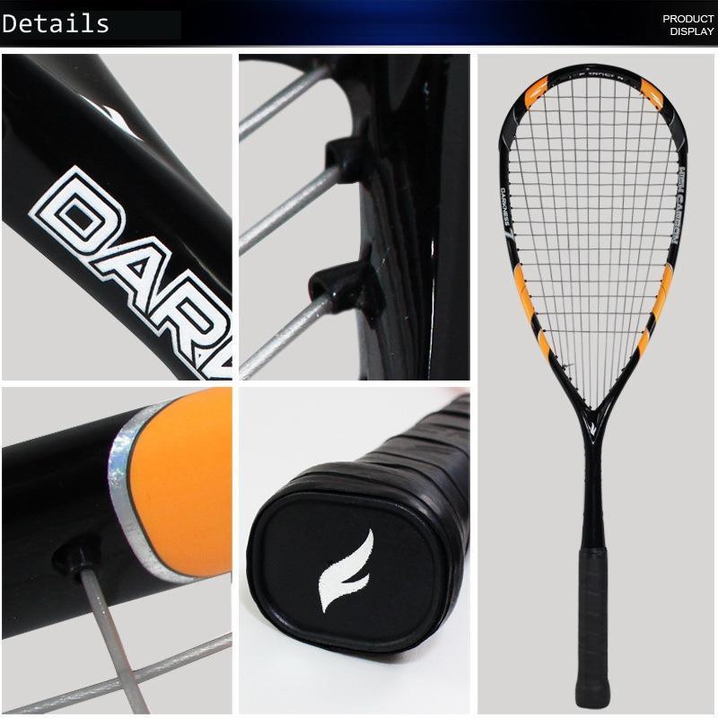 Full Carbon Squash Racket Fangcan Ultralight Squash Racquet Carbon Fibre Rracket Squash Raquete Speed Sports Traning Racket +Bag