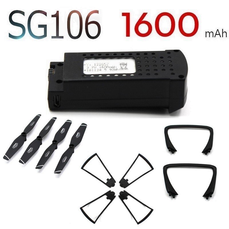 Originele Voor SG106 1600Mah 3.7V Lipo Batterij Voor Rc Helicopter Drone Quadcopter Onderdelen 3.7V Oplaadbare Batterij SG-106
