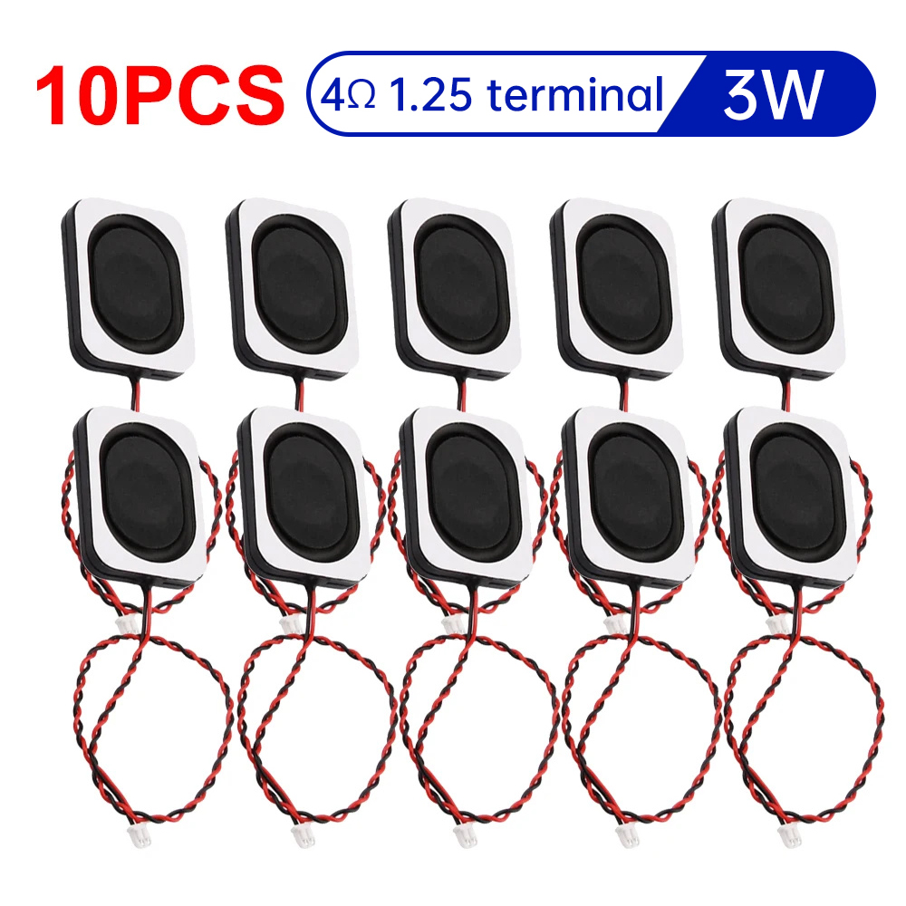 1-10 pièces 4 ohm 3 W/8 ohm 2 W haut-parleur carré petite cavité ordinateur portable 3525/2535 haut-parleur boîte Ultra-mince: Argent