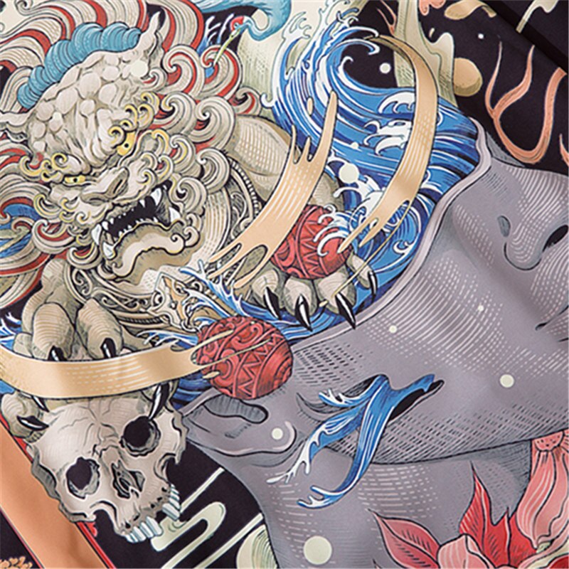 Aziatische Kleding Mannen Vrouwen Vest Blouse Top Streetwear Japanse Stijl Yukata Harajuku Kimono Cosplay Zwart Haori Obi