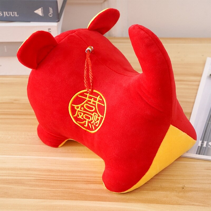 Muñeco de algodón para cama de bebé, juguete interactivo de tigre rojo, Decoración, infantil, H055