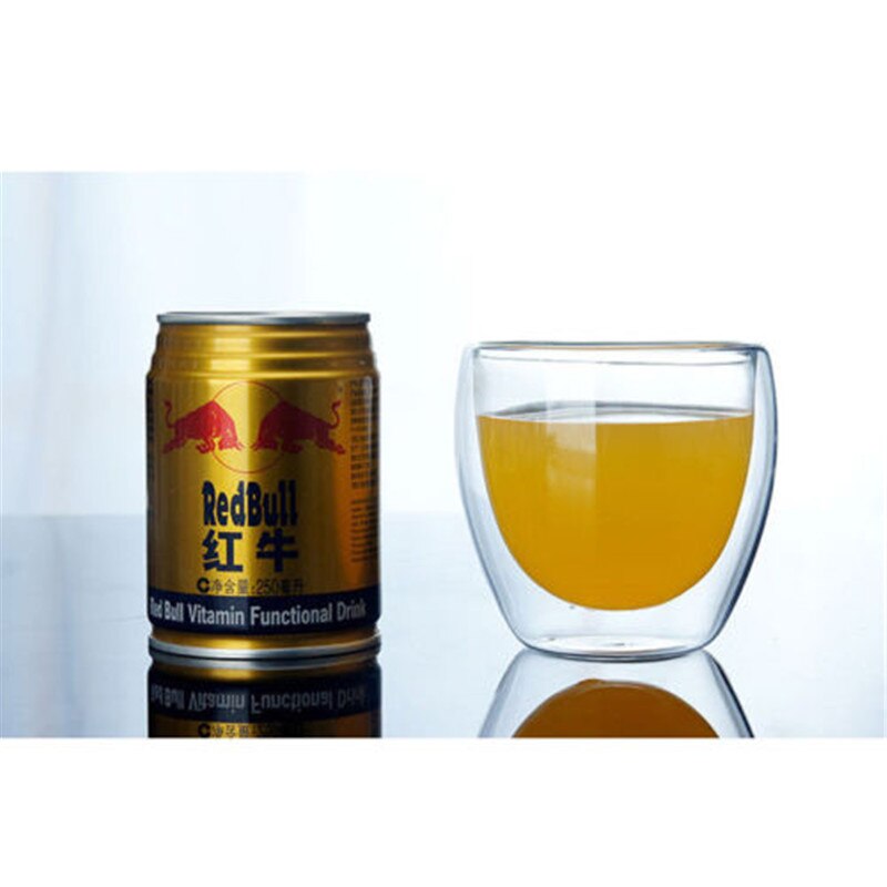 150/250/350/450ml dubbelwandige glazen, heldere hittebestendige mini-theebekers, gezonde drinkbekers, koffiebekers, geïsoleerd glas