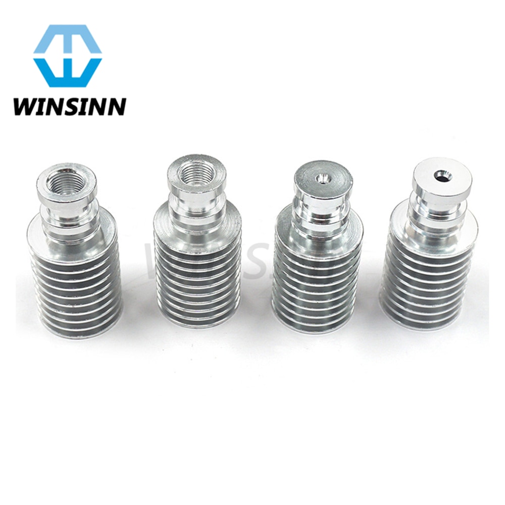 V5 koellichamen lang kort koellichaam aluminium radiator  m6 goud zilver voor 3d printer afstandsbediening bowden j-head  v5 extruder hotend