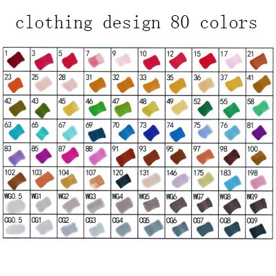 30/40/60/80 kleuren Art Markers Set Dual Head Alcohol Sketch Markers Pen Voor Manga Tekening markers Dsign Animatie Manga Trekken