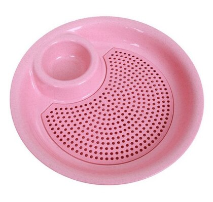 Plateau rond Double couche pour boulettes | 1 pièce, plateau de vidange avec soucoupe plongeante assiette de collation fruits français porte-frites plat poêle ustensiles de cuisine: 1