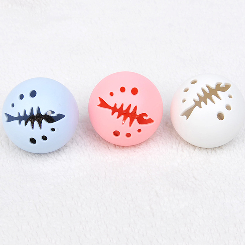 3Pcs Dierbenodigdheden Kat Spelen Speelgoed Lichtgevende Kat Catnip Glow Bell Kitten Interactieve Bal