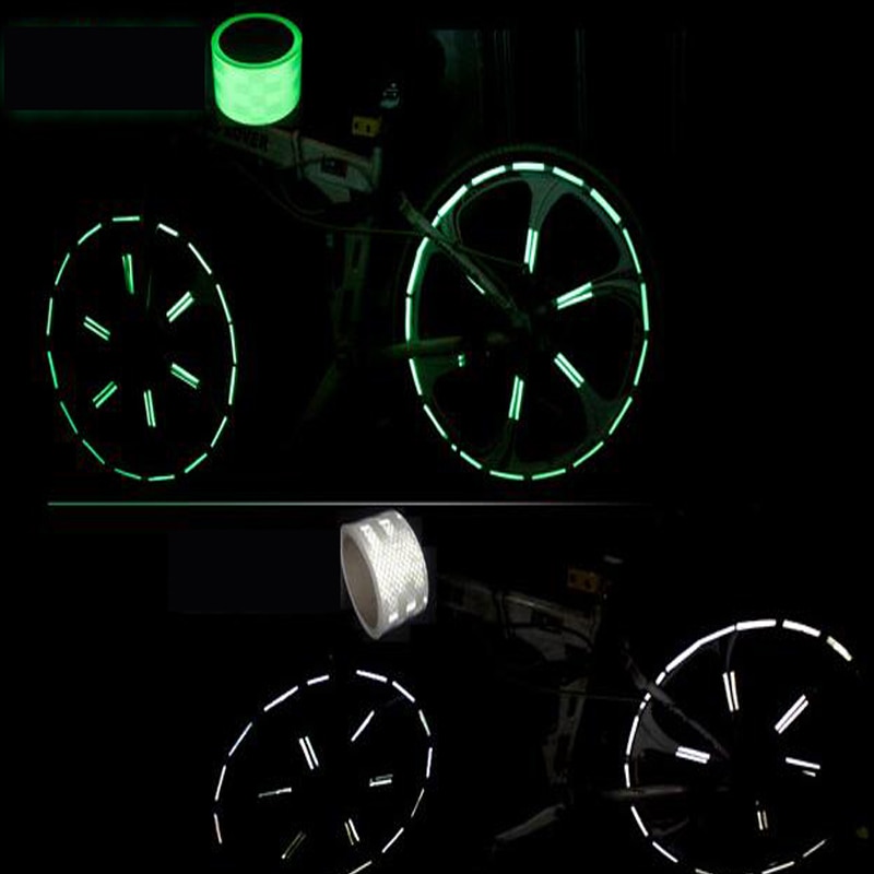 1m/5m Safety Warning Stickers Night Driving Protection Tape Glow in Dark Luminous Stripes Car Decals Bike Reflective Tapes
