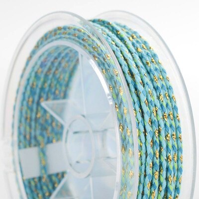 Corde en coton coloré haut de gamme, fil de coton tricolore fait à la main, bricolage, corde de Bracelet tressée à la main, 2MM: 16
