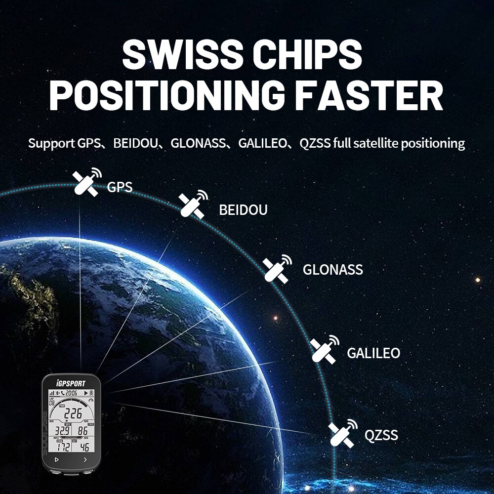 GPS Bike Computer IGPSPORT BSC100S Cycle Wireless Speedometer Bicycle Digital Stopwatch Cycling Odometer Cycling Computer