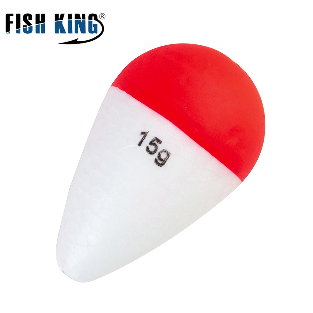 Fish king kalastus float putki 10 kpl/erä 15g vaahtomuovi float boias de esca flotador bobber kalastusvalokeppi kalastusvälineisiin