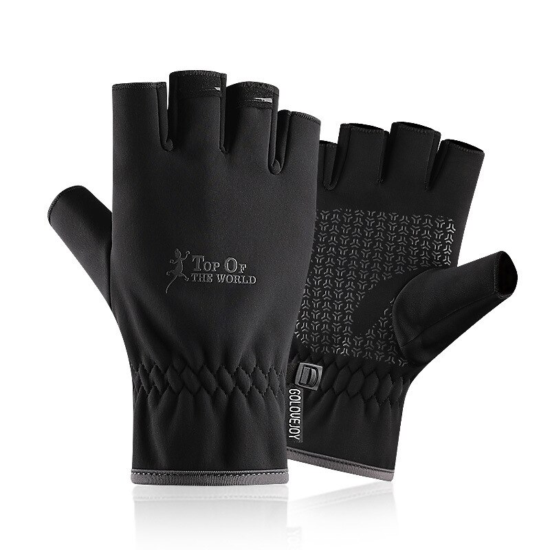 Jianhan Plus Fluwelen Dikke Warme Handschoenen, Twee-Vinger Handschoenen, Werkhandschoenen, Speciaal Voor Vissen: green / Xl