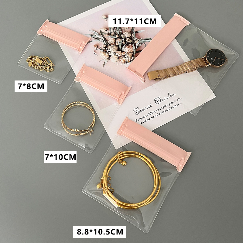 10 stuks transparante, matte, kleine plastic zakjes met ritssluiting, sieradenopbergzakjes, doorzichtige eva-zakjes met zelfsluitende sluiting.