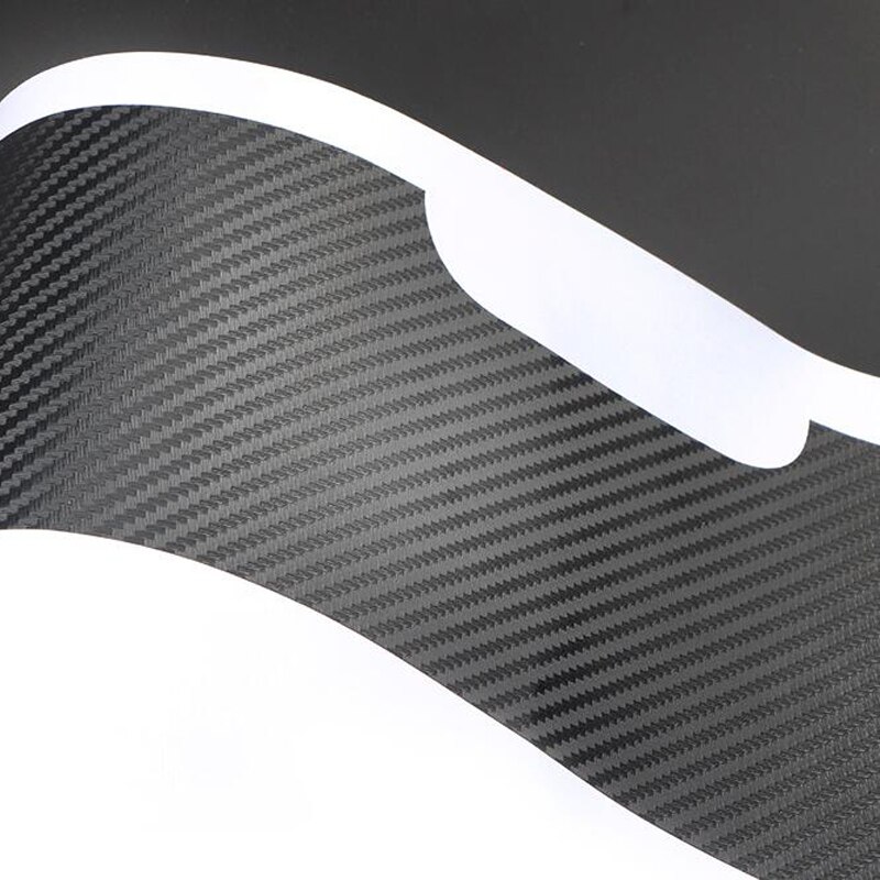 Pour Volkswagen VW Tiguan L fibre de carbone Style voiture porte anti-coup de pied protection Film voiture autocollants 4 pièces