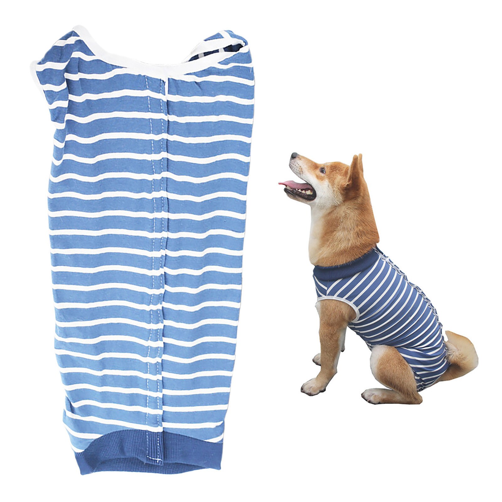 Mamelucos para perro, traje de camuflaje para el destete de mascotas, traje de recuperación después del destete, transpirable, cuatro pies, ropa suave para el cuidado del perro: XXXL