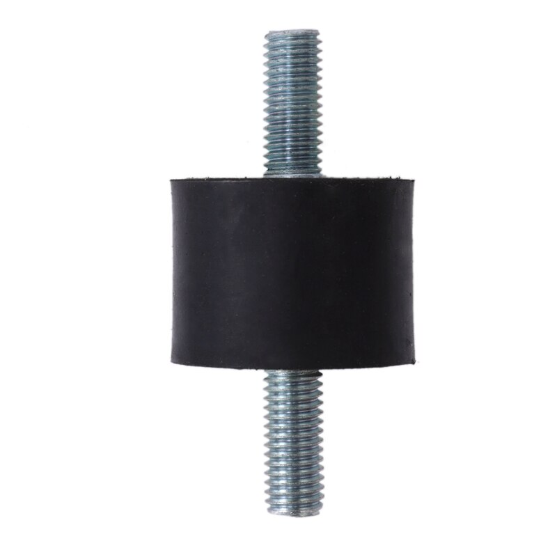 Amortiguador de goma M10 de 4 piezas, doble rosca externa, aislador de vibración antivibración, duradero