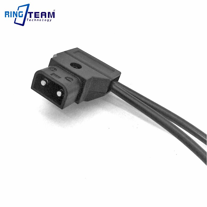 Cable de empalme Power d-tap DTap a 2x5,5*2,5mm DC Angleg Plug (Out-In +) en espiral para BMPC BMCC/Monitores/luces/lámparas
