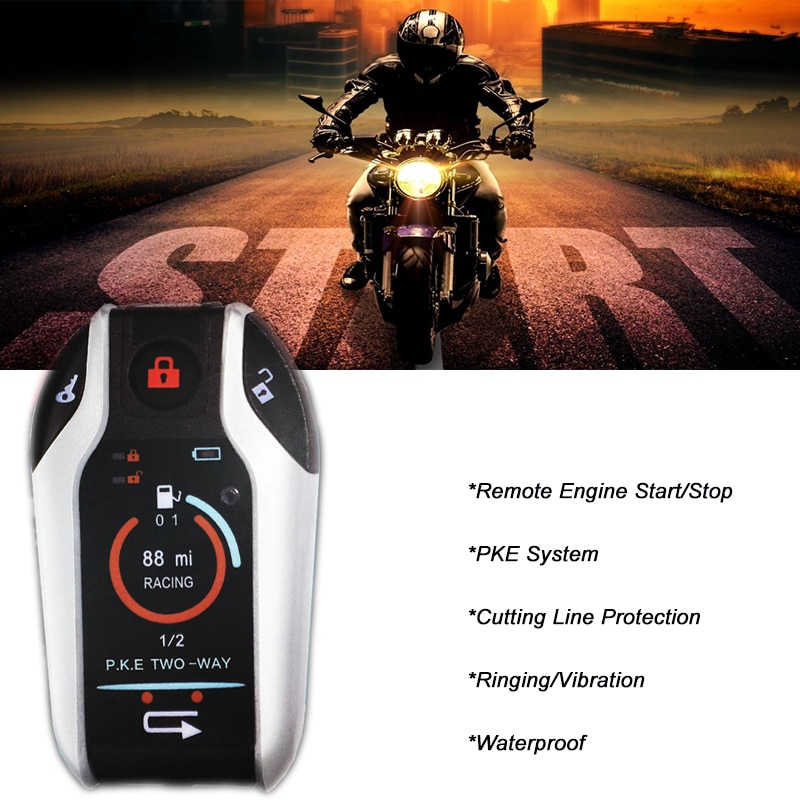 Tovejs motorcykel alarm motorcykel  dc 12v tyverisikringssystem universal scooter motor motor fjernbetjening motor start alarmer