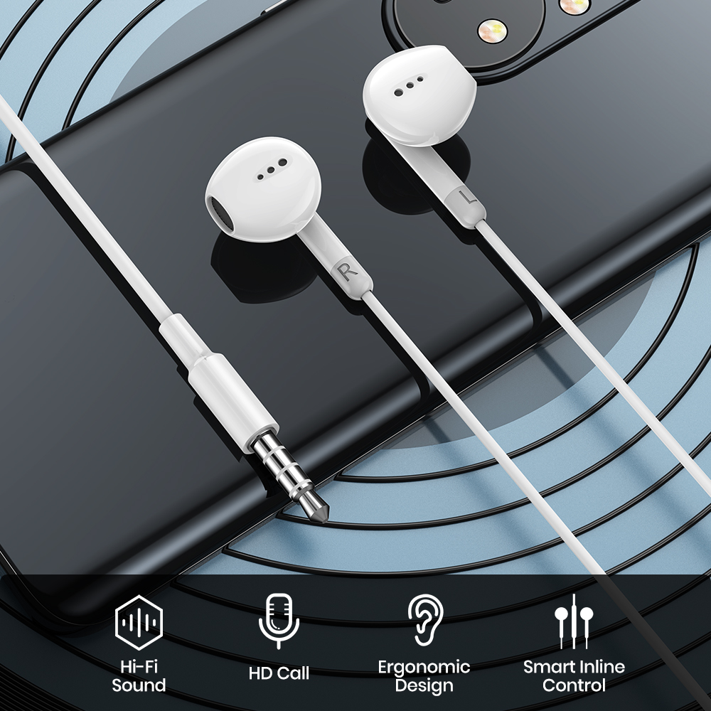 Headphones For Xiaomi 13 12 11 10 Pro Ultra Wired Earphone For Redmi Note 10 11 12 Turbo 3.5mm In-Ear Earbuds Accessories