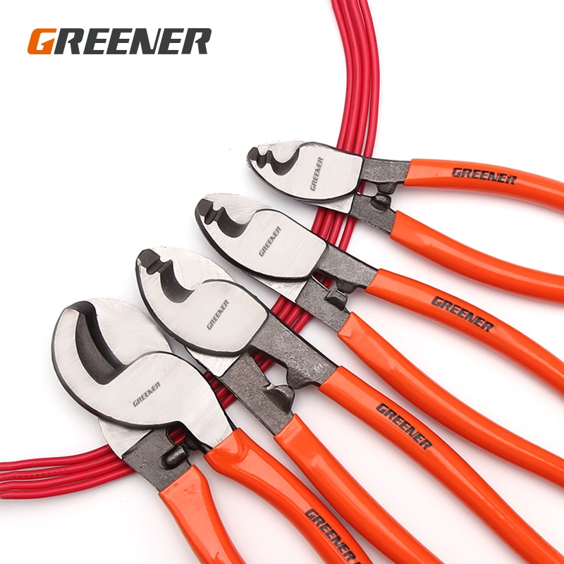 Greener-Alicates de prensado para electricistas, pelacables de corte eléctrico, multiherramienta, herramientas de mano, cortador de cables