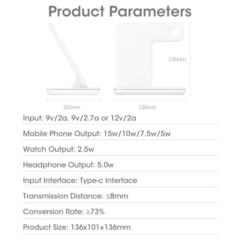 15w kabellose ladegeräte für iphone 13, 12 , 11 xs max, xr ,  x 8, 3 in, 1 qi; schnellladestation für apple watch 7 se, 6, 5 und airpods pro