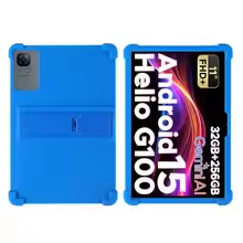 For DOOGEE Tab E3 11-inch Tablet 11inch Android 15 Case Coat Shockproof Cover Soft Silicon Stand Protective Shell: Blue