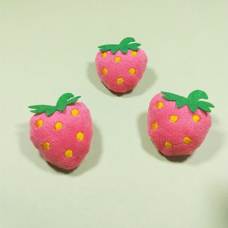 Catnip Cat toy Grey elephant Cat toy: Pink strawberry