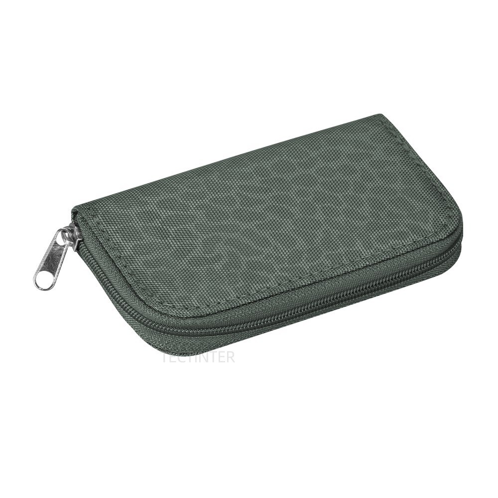 22 Slots Geheugenkaart Opbergtas Draagtas Wallet Box Voor Cf/Sd/Micro Sd/Sdhc/Ms/Ds Protector Pouch Game Accessoires: CGray