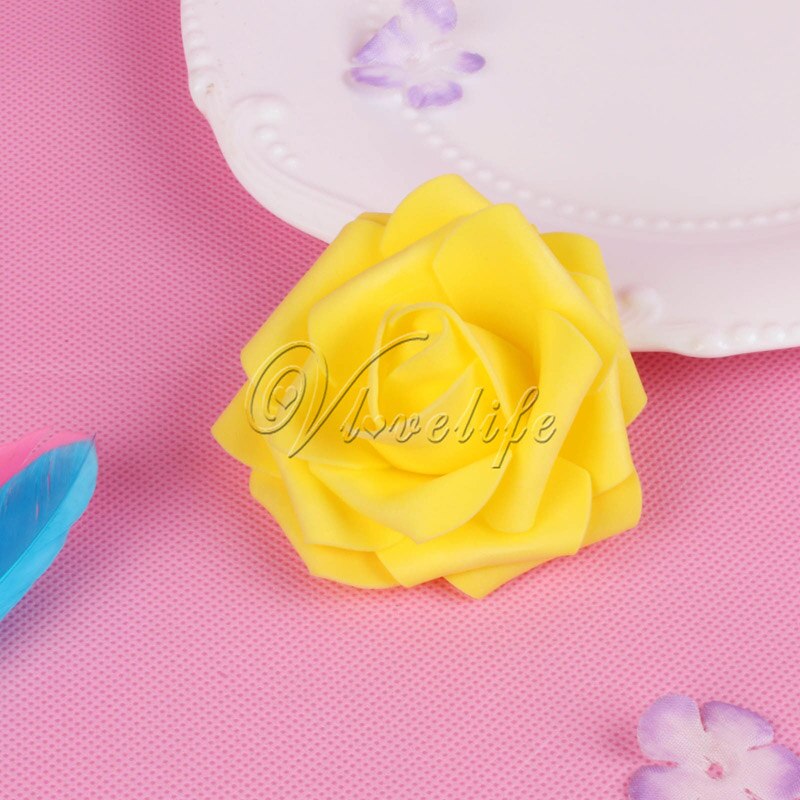 100 Stuks Pe Foam Rose Bloem Hoofd 7Cm Kunstmatige Rose Bloemen Boeket Handgemaakte Bruiloft Woondecoratie Feestelijke & Party plakboek
