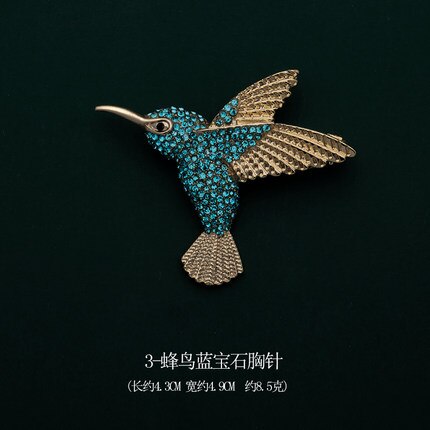 Huanzhi Vintage Druipen Glazuur Zirkoon Parel Abstracte Metalen Animal Broche Voor Vrouwen En Man Kraag Accessoires Sieraden: 12